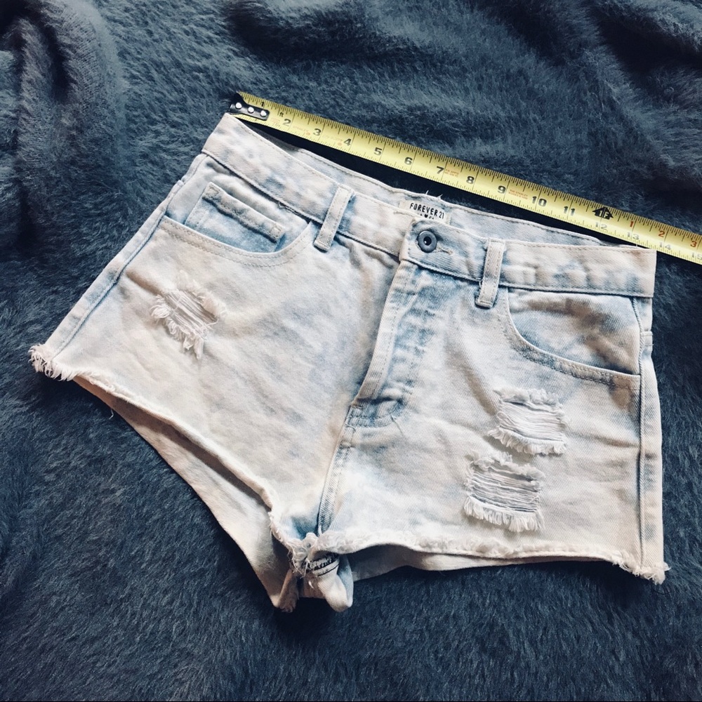 Super Short High-Waisted Button Fly Cutoffs